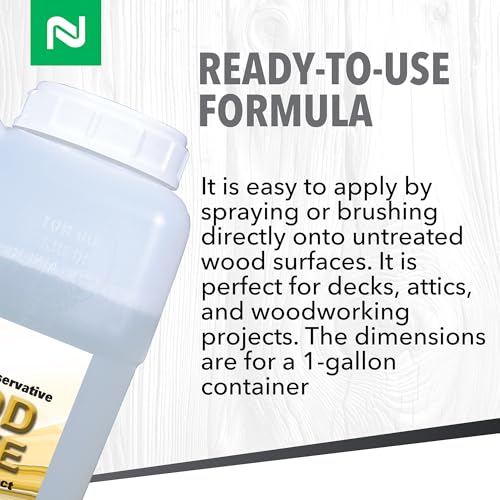 Nisus PenaShield Penetrating Wood Preservative, Termiticide and Fungicide, Ready-to-Use Formula for Termites, Carpenter Ants, Wood-Boring Beetles, Wood Decay Protection, 1 Gallon - Image 2