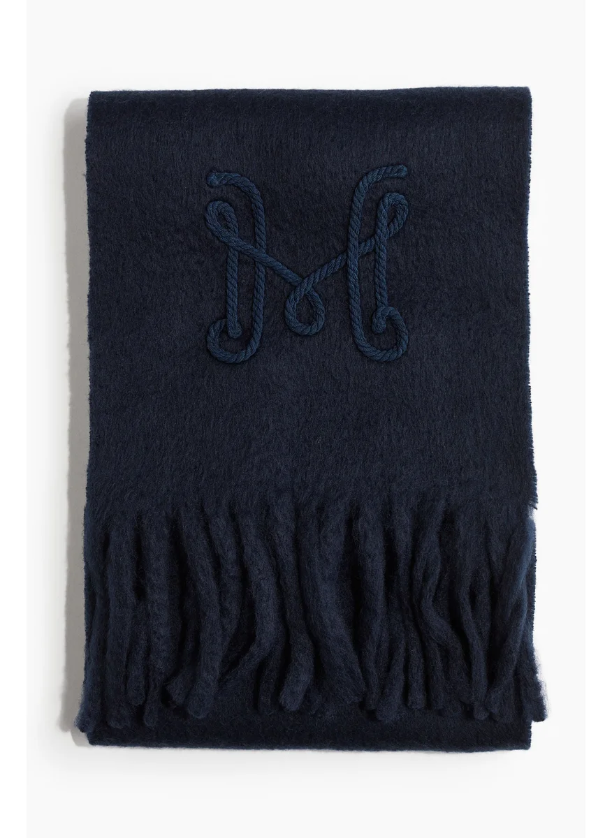 اتش اند ام Embroidery-Detail Scarf