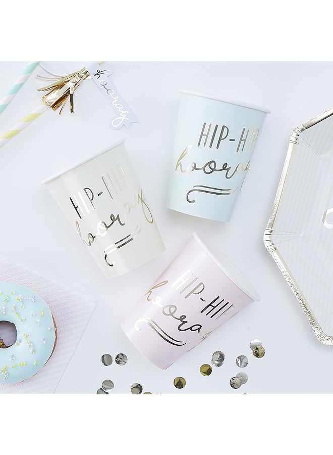 Ginger Ray Pick And Mix Pastel 9Oz Cups 8 Pieces, Multicolor - Image 1