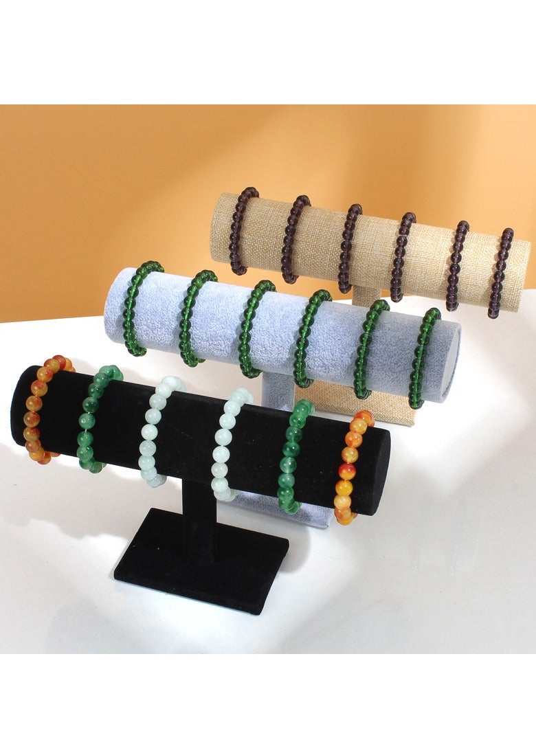 Velvet T-Bar Display Stand Holder Organizer Bracelet Jewelry Watch Headband Rack - Image 2