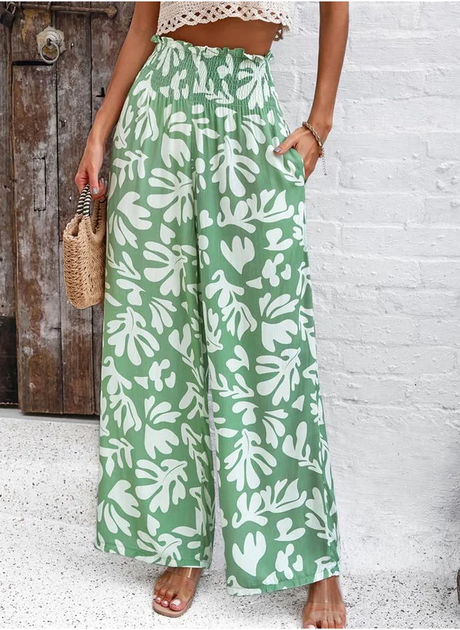 Styli All Over Print Pants with Elasticated Waist by Styli