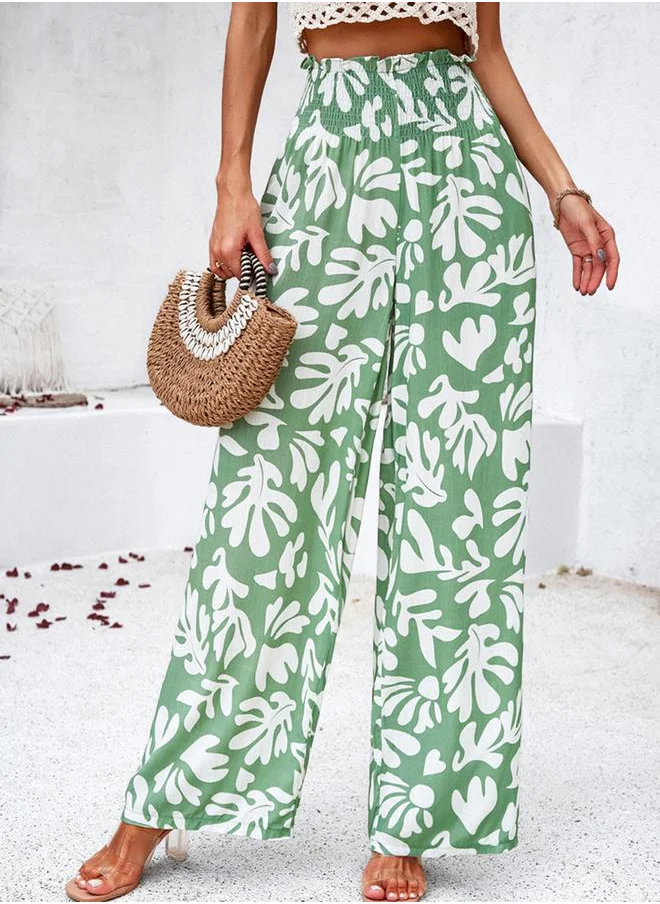 Styli All Over Print Pants with Elasticated Waist by Styli