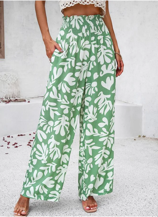 Styli All Over Print Pants with Elasticated Waist by Styli