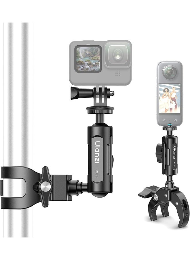 ULANZI R105 Super Clamp Camera Mount with 360° Dual Ballhead Magic Arm, Sturdy Y-Shaped 3-Claw Camera Clamp Mount for GoPro Hero 13/12/11/10/9, Insta360 X5/X4, DJI Osmo Pocket 3/2 Action 5 Pro/4 - Image 1
