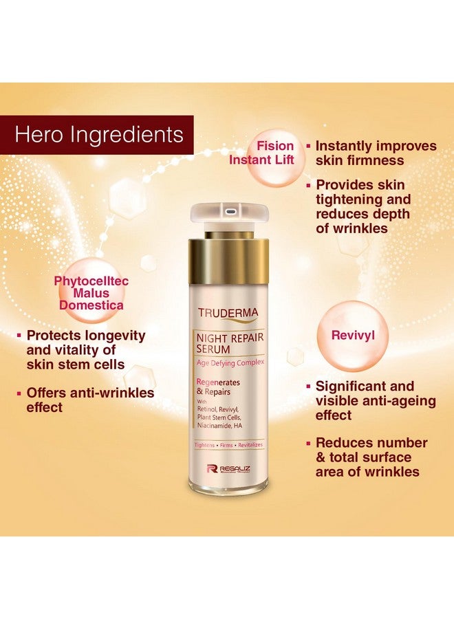 Regaliz Truderma Night Repair Serum | Overnight Formula for Healthy, Radiant Skin | 30 ml - Image 5