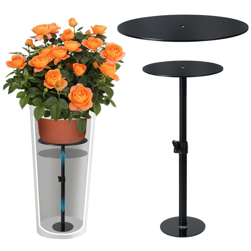 UYEDUJZ Adjustable Plant Risers for Inside Pots, 11-20" Rise Planter Insert Filler for Large Pots, Plant Lift Inserts Pot Risers for Indoor Outdoor Tall Taper Planter Container (6" 8" 10" Base Top, Set of 1) - Image 1