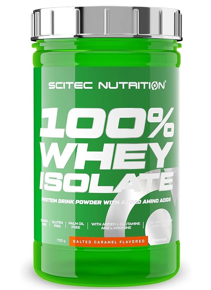 SCITEC NUTRITION 100 Percent Whey Protein Isolat Salted Carame 700 Gm 