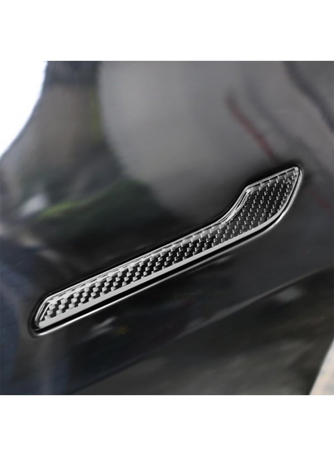 أتش بي أس واقي مقابض الأبواب من ألياف الكربون لتسلا موديل 3 / موديل Y – ملصقات مقاومة للخدش وزينة خارجية للحماية والأناقة - Image 5