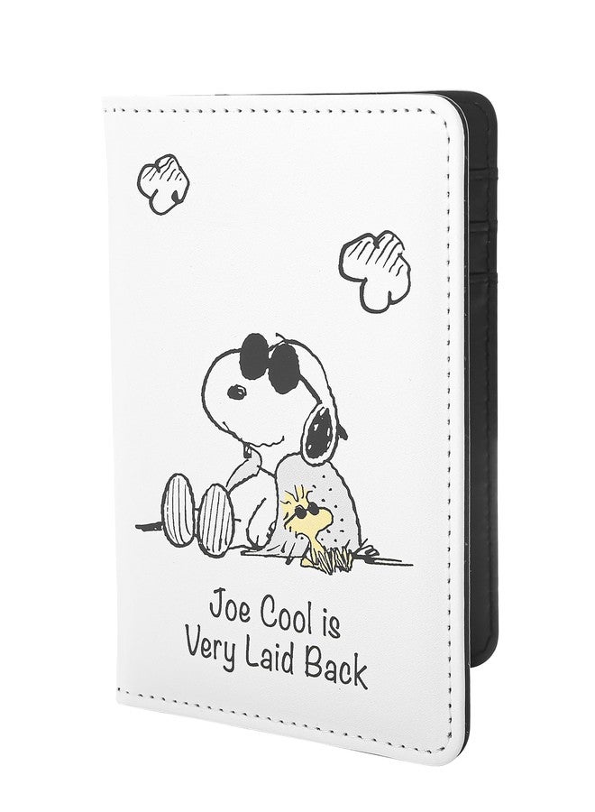 SALLY ROSE Peanuts Joe Cool Snoopy Passport Cover Official License, Cute Passport Holder for Travel, Snoopy Gifts - Image 1