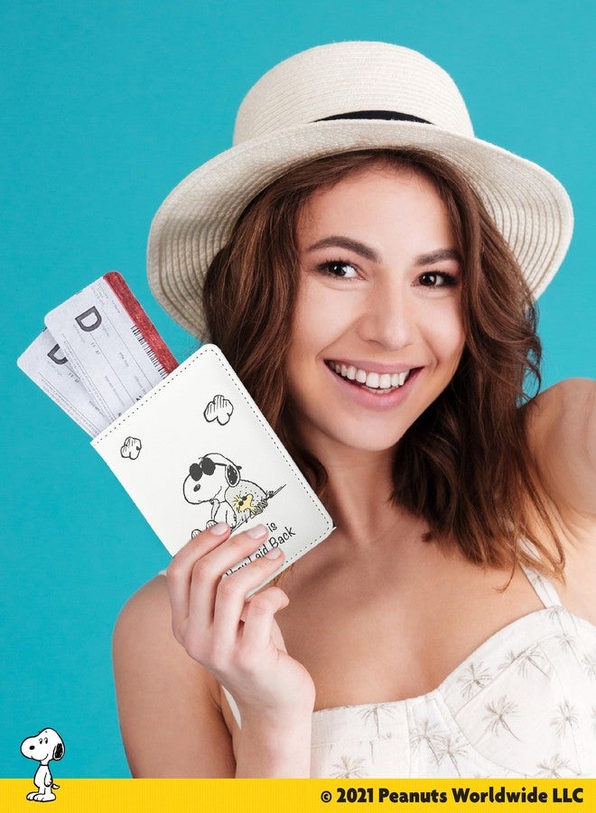SALLY ROSE Peanuts Joe Cool Snoopy Passport Cover Official License, Cute Passport Holder for Travel, Snoopy Gifts - Image 3