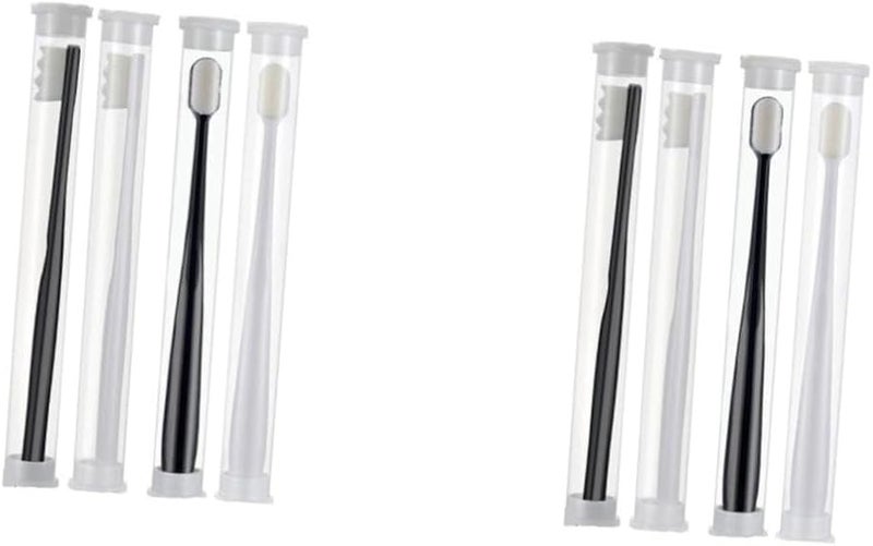2 Pack Nano Bristle Portable Toothbrush For Adults Soft Cleaning Lightweight Travel Design Oral Care - Image 2