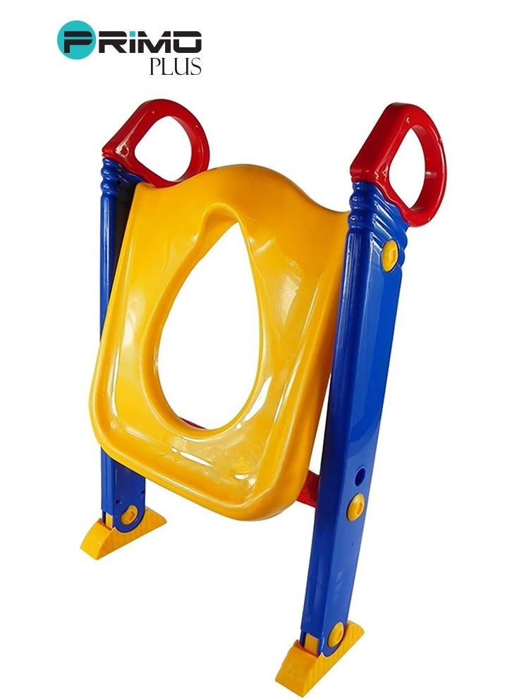 PRIMO PLUS Portable Folding Trainer Toilet Potty Training Ladder Chair For Children - Image 1