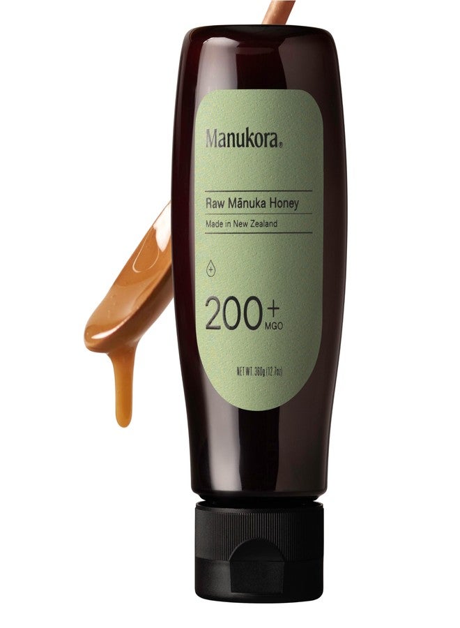 Manukora Raw Manuka Honey, MGO 200+, New Zealand Honey, Non-GMO, Traceable from Hive to Hand, Daily Wellness Support - 250g (8.82 Oz) (360g) - Image 1