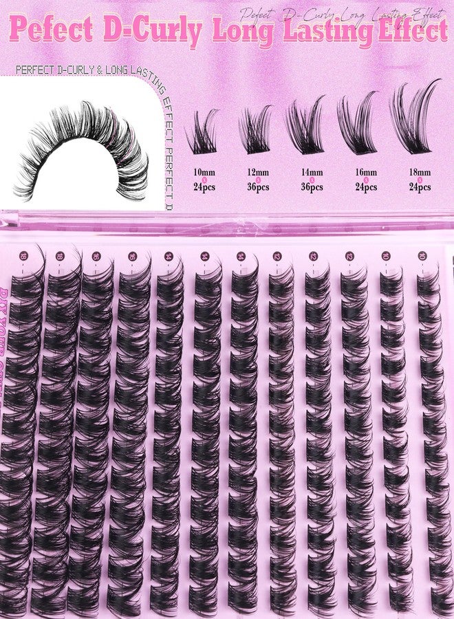 أليس مجموعة رموش ALICE Lash Clusters، مجموعة رموش خفيفة، وصلات رموش روسية كثيفة، وصلات رموش فردية، وصلات رموش طبيعية رفيعة، يمكنك تركيبها بنفسك في المنزل (144 قطعة/10-18 مم/D- مجعد) - Image 5