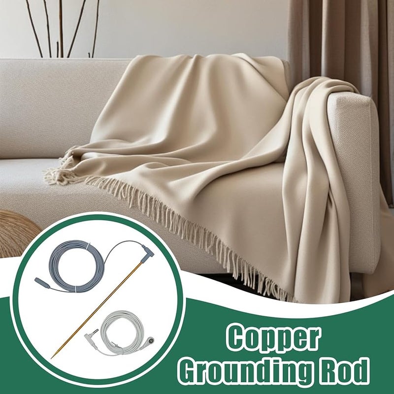 Copper Grounding Rod Kit With 40Ft Cord For Earthing And Grounding Tester - Image 3