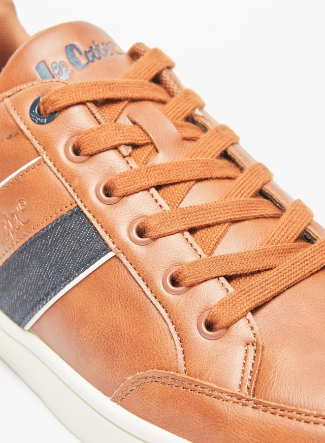 Lee Cooper Mens' Solid Sneakers with Lace-Up Closure