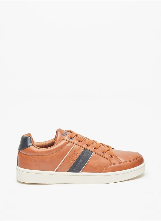 Lee Cooper Mens' Solid Sneakers with Lace-Up Closure