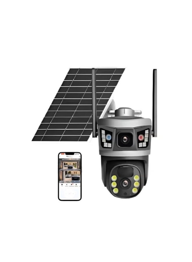 TOBI HD Intelligent Solar Energy Alert PTZ Camera Easy Installation 8MP Ultra HD Smart Solar CCTV Camera with PTZ Control & 5G WiFi Network - Image 1
