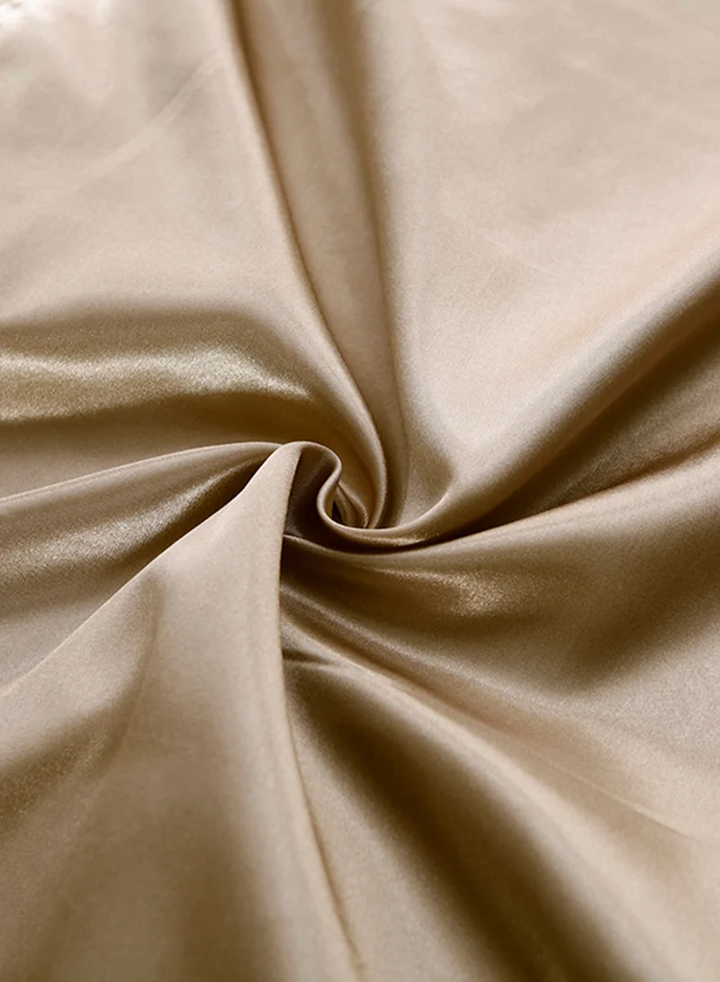 جو توي GOOTOY 4-Piece Duvet Cover Set, Quilt Cover Set, Soft Touch & Comfortable, Imitated Silk Fabric, Polyester Fabric, with Fitted Sheet, 2.0m Bed