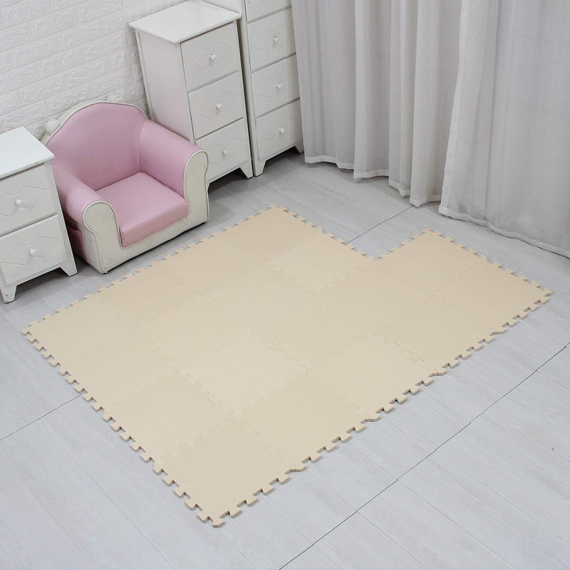 MQIAOHAM® 18 Pieces Puzzle Play Mats, Soft Baby Play Mat, Kids Interlocking Foam Floor Tiles, Toddlers Carpet Playmats G301018-110 - Image 2