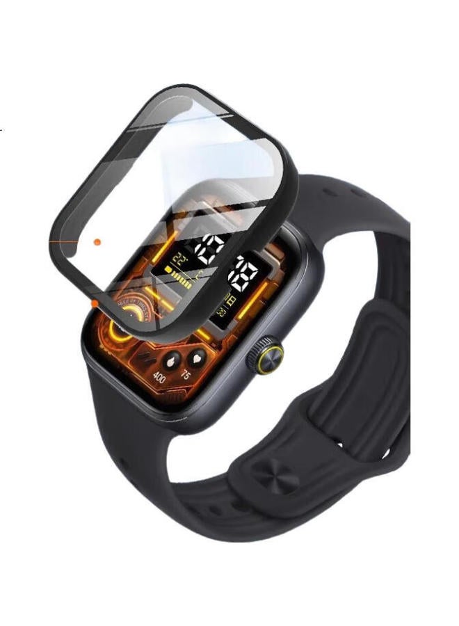 Ten Flashes حافظة واقية لساعات فيفو جي تي + واقي شاشة، حافظة تغطي كاملة مدمجة وفيلم، غطاء واقي لساعات إيكو جي تي، فيلم حماية الشاشة، فيلم زجاج مقسى مضاد لبصمات الأصابع، شفاف - Image 3