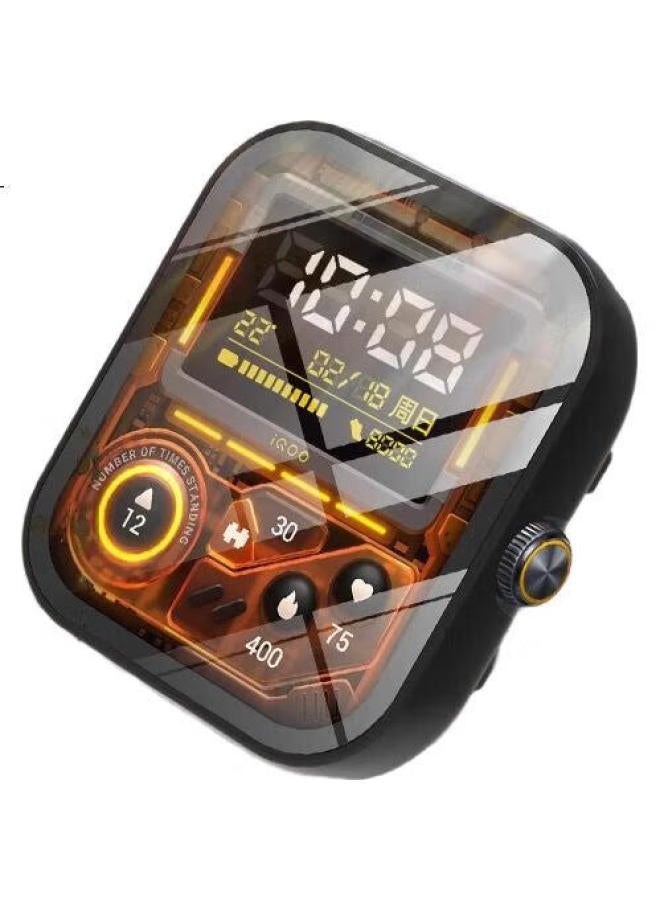 Ten Flashes حافظة واقية لساعات فيفو جي تي + واقي شاشة، حافظة تغطي كاملة مدمجة وفيلم، غطاء واقي لساعات إيكو جي تي، فيلم حماية الشاشة، فيلم زجاج مقسى مضاد لبصمات الأصابع، شفاف - Image 1