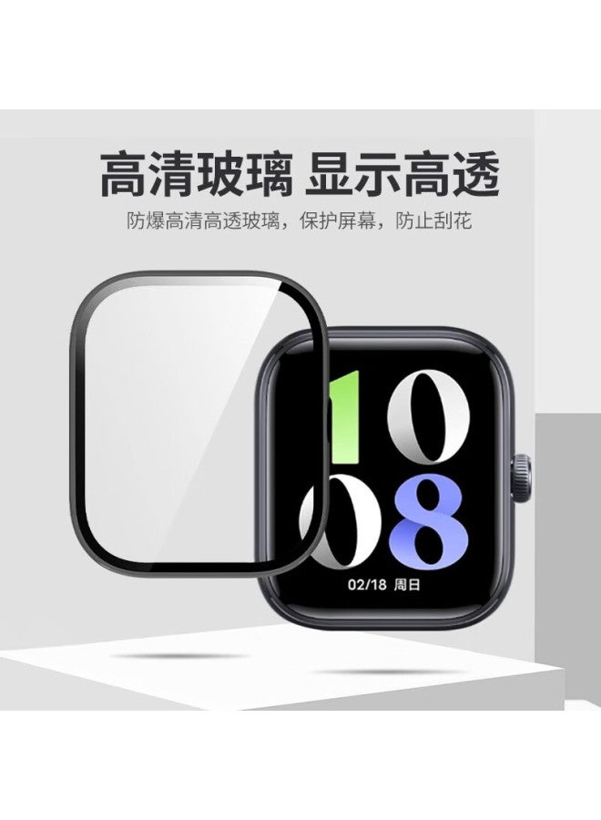 Ten Flashes Vivo Watch Gt واقي + حامي الشاشة، حالة تغطية كاملة متكاملة وفيلم، Iqoo Watch Gt غطاء واقي، فيلم حماية الشاشة، فيلم زجاج مقوى مضاد للبصمات، شفاف - Image 3