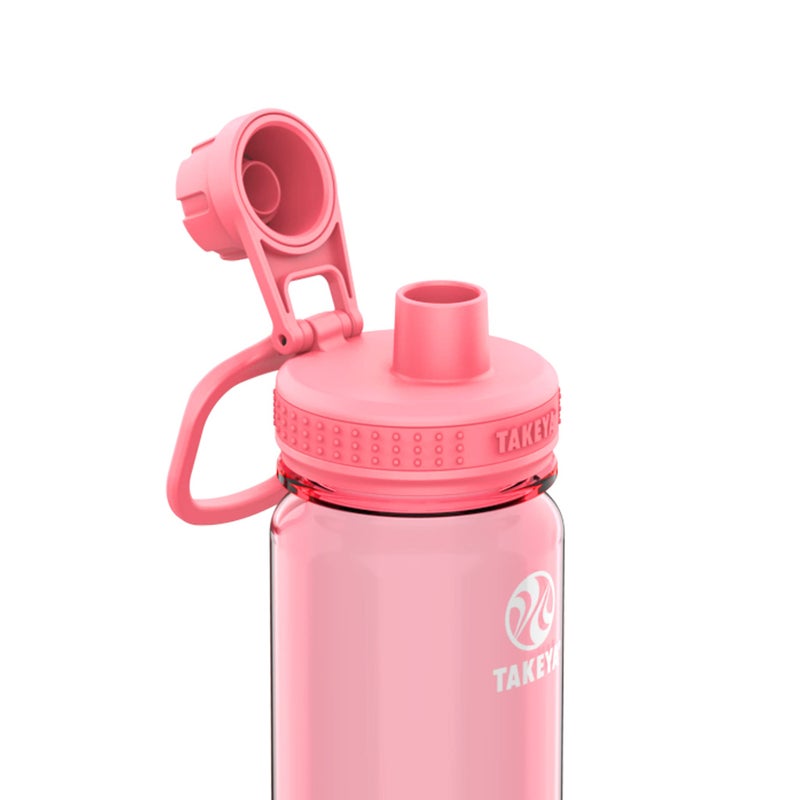 تاكيا Takeya 885395504025 Tritan Bottle Spout Lid Flutter Pink 24oz - Image 2