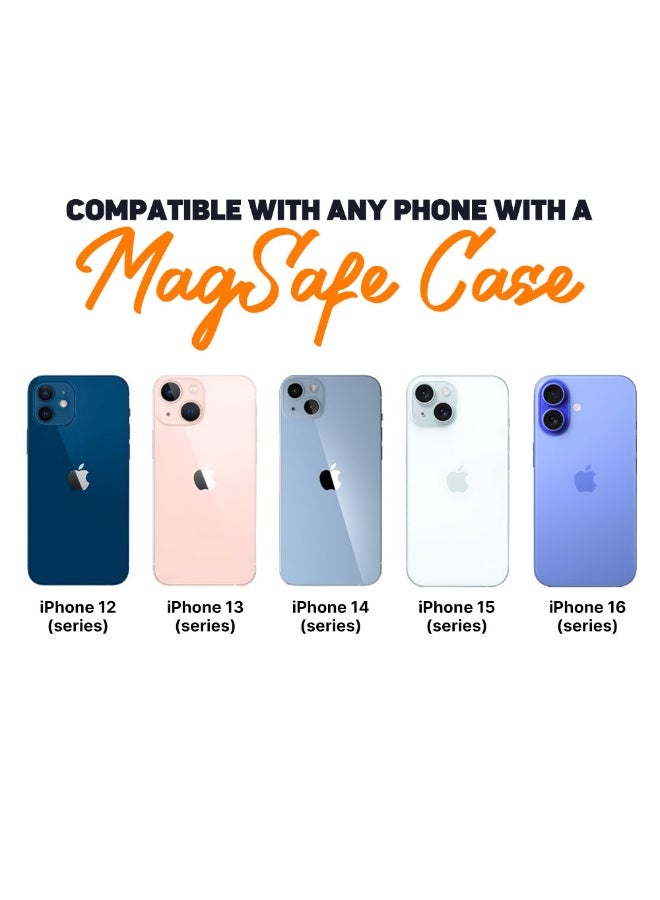 FITIT شاحن سيارة لاسلكي مغناطيسي بقوة 15 واط وحامل هاتف مع قبضة تهوية قوية - متوافق مع آيفون 12-16 وحالات MagSafe - fitit - Image 5