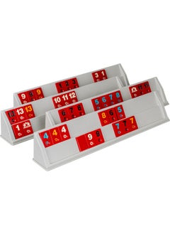 Special Series Plastic White Okey Set - Special Red Color Melamine Stone
