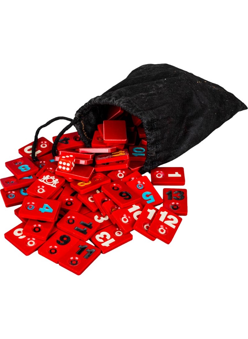 Sera - Special Series Plastic White Okey Set - Special Red Color Melamine Stone - Image 1