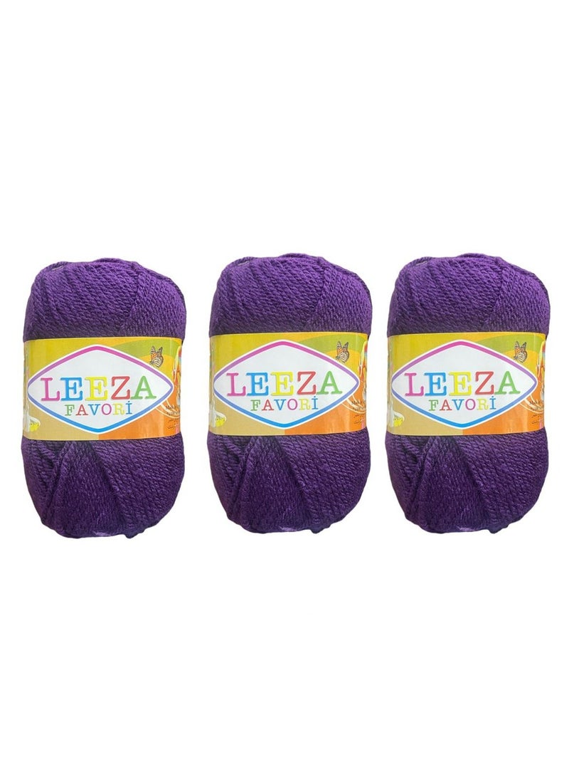 3 Pcs Soft Acrylic Yarn for Knitting Crochet