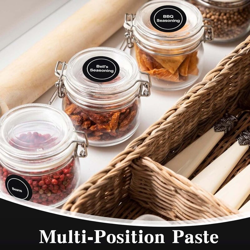 JCZD Assorted natural tone picks 432 PCS Spice Labels Stickers, 3.5cm Spice Labels for Kitchen, Waterproof Adhesive Round Preprinted Spice and Blank Labels for Jars, Caps, Food Containers, Spice Organizers Multi-demand satisfied design - Image 5
