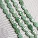 LE SKY Natural Stones Leaf Shape Beading Green Aventurine Gemstone Loose Beads for Jewelry Making 10X14mm 83 inches - Image 2
