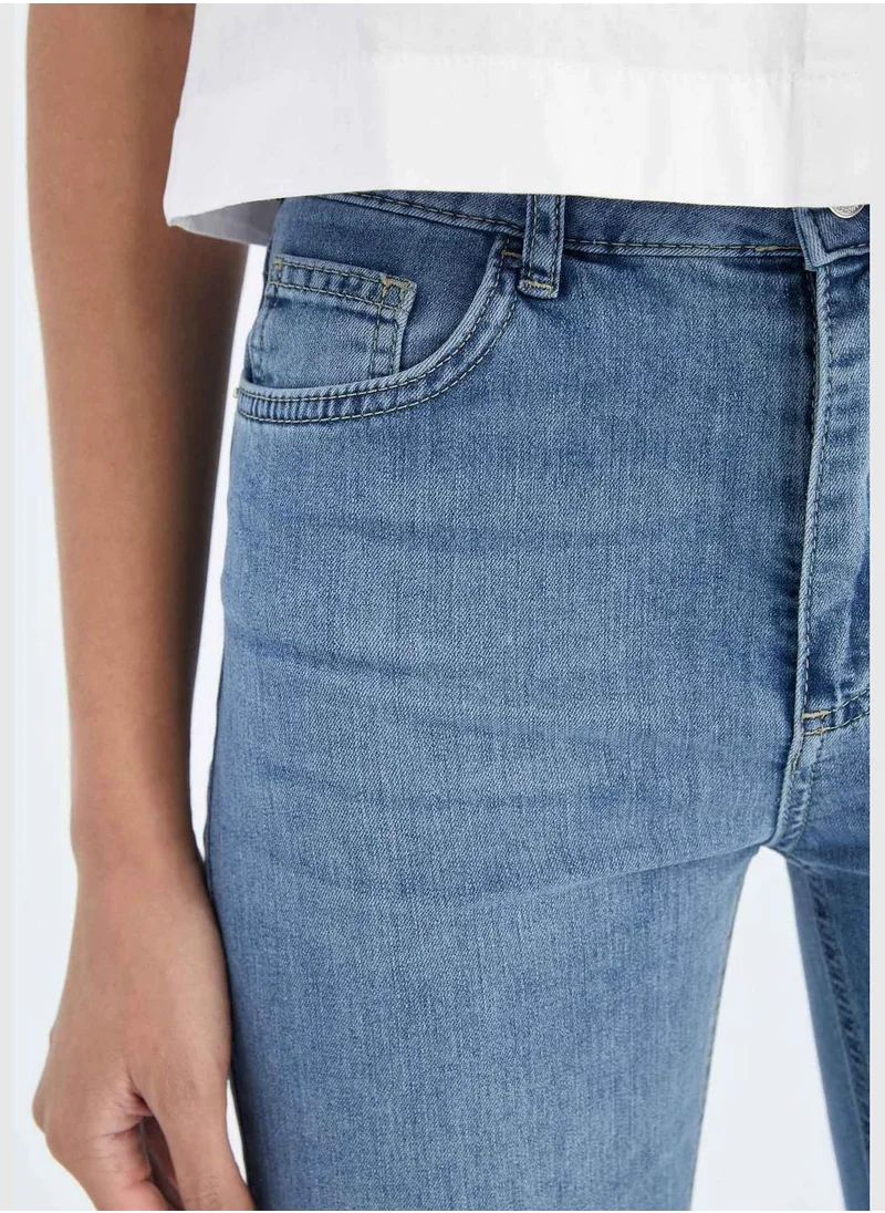 DeFacto Woman Flare Fit Denim Trousers