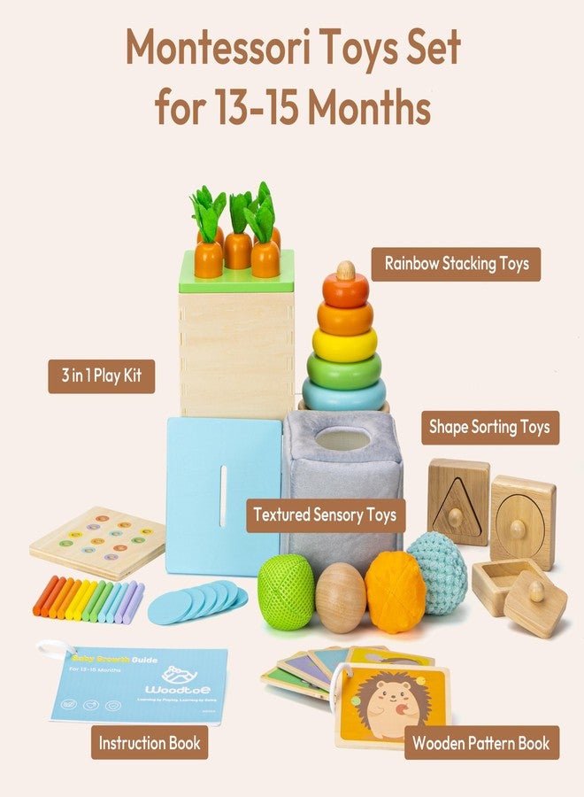 Woodtoe Montessori Toys for 1+ Year Old, Wooden Baby Learning Toys, Object Permanence Box, Color Sorting Sensory Toy, Fine Motor Skills Game, Educational Easter Toys for Boy Girl 1 2 3 Year Old - Image 2