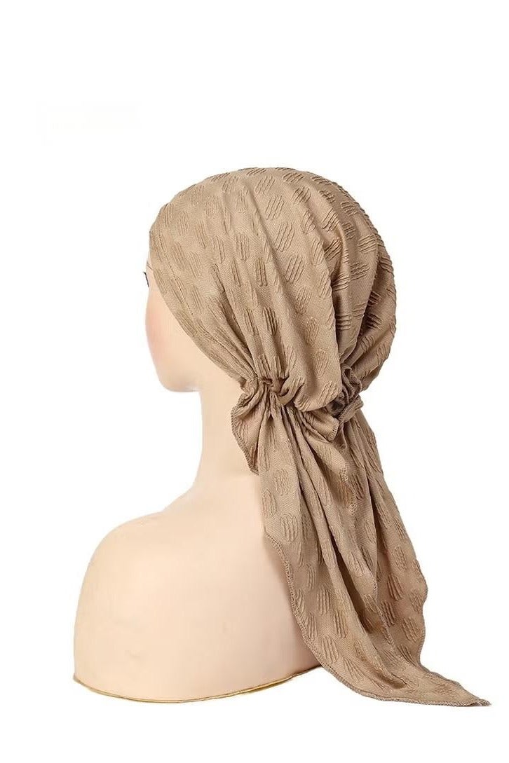 غطاء رأس إسلامي للنساء تحت الحجاب، غطاء رأس إسلامي للنساء تحت الحجاب، إغلاق خلفي، أغطية رأس أنيقة بلون واحد، غطاء رأس خفيف الوزن، عمامة، غطاء رأس تحت الحجاب للنساء والفتيات - Image 2