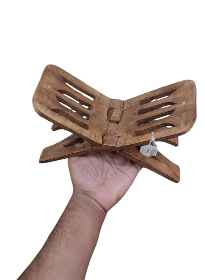 Mini Quran Holder Stand Foldable Hand Made Wooden
