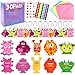 algpty Valentines Cards for Kids 30 Pack Monster Valentines Day Cards with Cute Monster Pendant Gifts Envelopes Exchange Gifts for School Classroom - Image 3