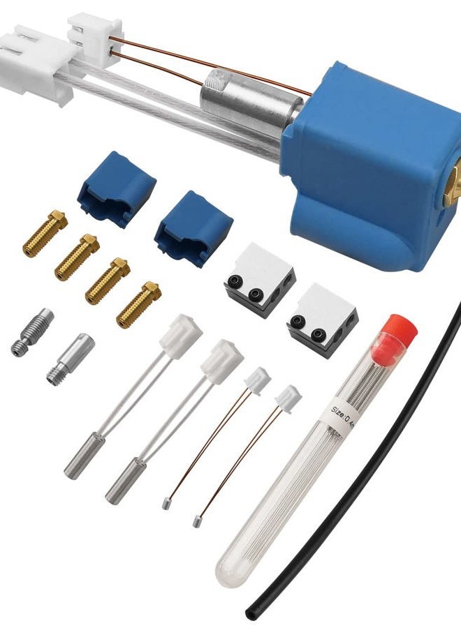 GUZIKO 3D Printer Extruder Kit Fit for Artillery Sidewinder X1 X2 with Silicine Socks Heating Block All Metal Throat Nozzles - Image 1