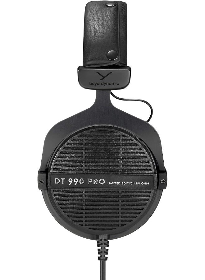 Beyer Dynamic beyerdynamic Dt 990 Pro Over-Ear Studio Monitor Headphones - Open-Back Stereo Construction, Wired (80 Ohm, Black (Limited Edition)) - Image 2