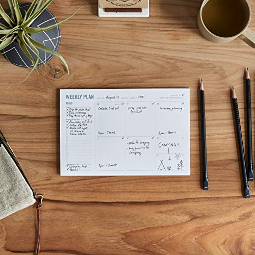 Two Tumbleweeds Weekly Planner Pad - Undated 6x9" Weekly To-Do List Notepad with Calendar and Task List, Perfect Desk Organizer for School & Work | 50 Tear Off Sheets - Image 5