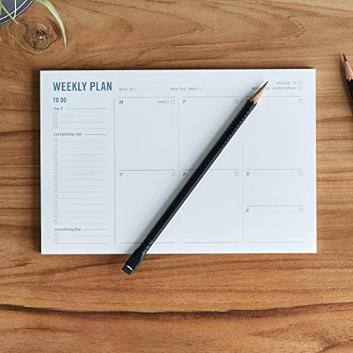 Two Tumbleweeds Weekly Planner Pad - Undated 6x9" Weekly To-Do List Notepad with Calendar and Task List, Perfect Desk Organizer for School & Work | 50 Tear Off Sheets - Image 2