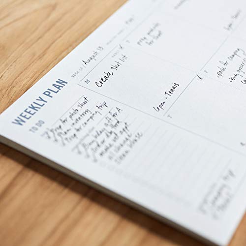 Two Tumbleweeds Weekly Planner Pad - Undated 6x9" Weekly To-Do List Notepad with Calendar and Task List, Perfect Desk Organizer for School & Work | 50 Tear Off Sheets - Image 4