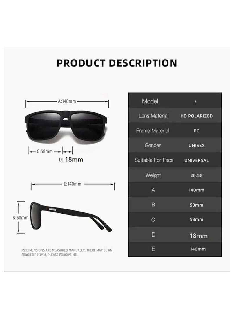 ديلز بيك نظارة شمسية رجالية أنيقة وعصرية واقية من الأشعة فوق البنفسجية - Image 2