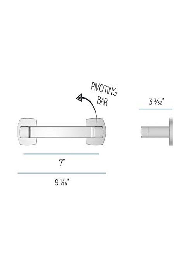 فيستر حامل ورق تواليت مثبت على الحائط من Pfister Deckard، كروم مصقول BPHDA1C - Image 3