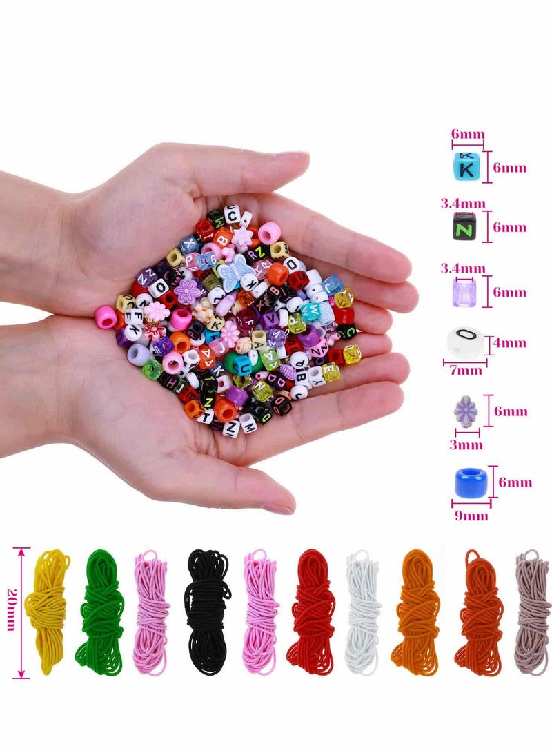 Excefore Bracelet Making Kit, Beads for Bracelets Pony Polymer Clay Letter Jewelry Making, DIY Arts and Crafts Gifts Girls Age 6 7 8 9 10 12 - Image 5