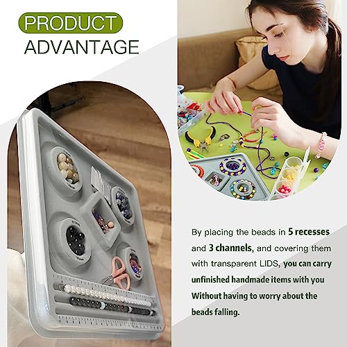 INDIVSHOW The Design Bracelet Bead Board with Clear Cover for Jewelry Bracelet Making Supplies - Image 5