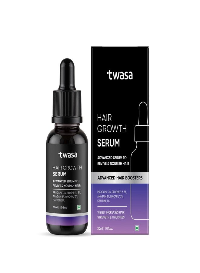 Twasa Advanced Hair Growth Serum 30ml | 3% Redensyl + 3% Anagain + 3% Procapil + 3% Baicapil + 1% Caffeine + Biotin | Hair Growth Serum for Hair Fall Control, Hair Regrowth & Thicker Hair | For Men & Women - Image 1