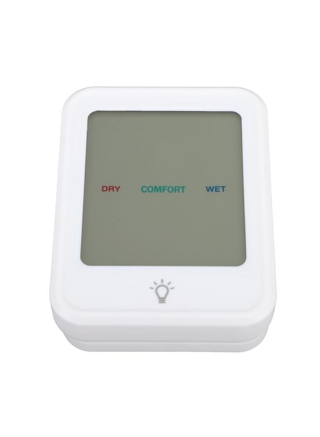 Digital Thermometer Hygrometer Professional High Accuracy Clear Display Indoor Thermometer Humidity Gauge for Room White